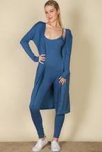 Load image into Gallery viewer, Ribbed Cardigan & Jumpsuit Set