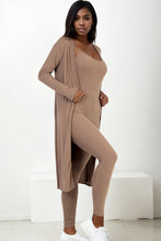 Load image into Gallery viewer, Ribbed Cardigan & Jumpsuit Set