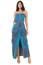 Load image into Gallery viewer, WOMEN FASHION DENIM LONG MAXI DRESS