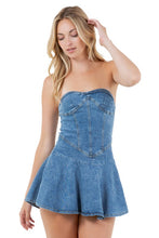 Load image into Gallery viewer, WOMEN FASHION DENIM DRESS
