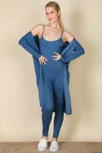 Load image into Gallery viewer, Ribbed Cardigan & Jumpsuit Set