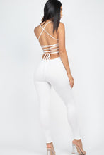 Load image into Gallery viewer, Criss-Cross Open Back Bodycon Jumpsuit
