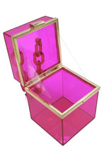 Load image into Gallery viewer, Acrylic Chain Handle See Thru Crossbody Clutch
