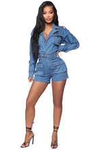 Load image into Gallery viewer, SEXY DENIM ROMPER
