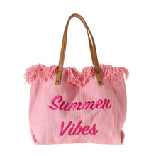 Load image into Gallery viewer, Summer Vibes Tote Handbag Purse Beach Totes
