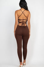 Load image into Gallery viewer, Criss-Cross Open Back Bodycon Jumpsuit
