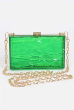 Load image into Gallery viewer, Textured Acrylic Transparent Box Clutch
