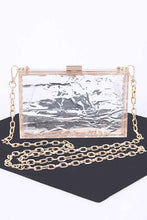 Load image into Gallery viewer, Textured Acrylic Transparent Box Clutch
