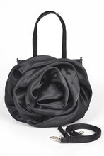 Load image into Gallery viewer, Oversize Satin Flower Top Handle Soft Clutch

