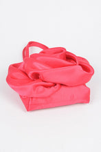 Load image into Gallery viewer, Oversize Satin Flower Top Handle Soft Clutch
