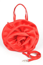 Load image into Gallery viewer, Oversize Satin Flower Top Handle Soft Clutch
