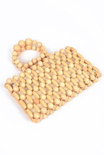 Load image into Gallery viewer, Wooden Beads Top Handle Small Clutch

