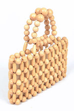 Load image into Gallery viewer, Wooden Beads Top Handle Small Clutch
