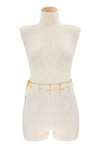 Load image into Gallery viewer, Rhinestone Cross Charm Chain Belt
