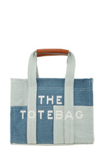 Load image into Gallery viewer, The Medium Denim Crossbody Tote Bag
