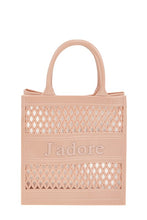 Load image into Gallery viewer, JADORE Mesh Style Top Handle Jelly Bag
