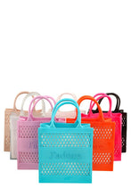 Load image into Gallery viewer, JADORE Mesh Style Top Handle Jelly Bag
