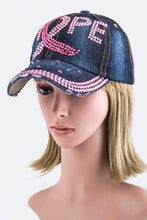 Load image into Gallery viewer, HOPE Crystal Embellished Fashion Denim Cap
