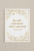 Load image into Gallery viewer, Be Still Scripture Card
