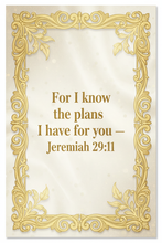 Load image into Gallery viewer, For I Know The Plans Scripture Card
