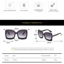 Load image into Gallery viewer, Oversized Square Sunglasses
