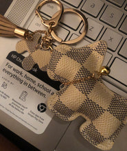 Load image into Gallery viewer, Please Don’t Bark 🐾🐶 Luxury Inspired Keychain - Brown
